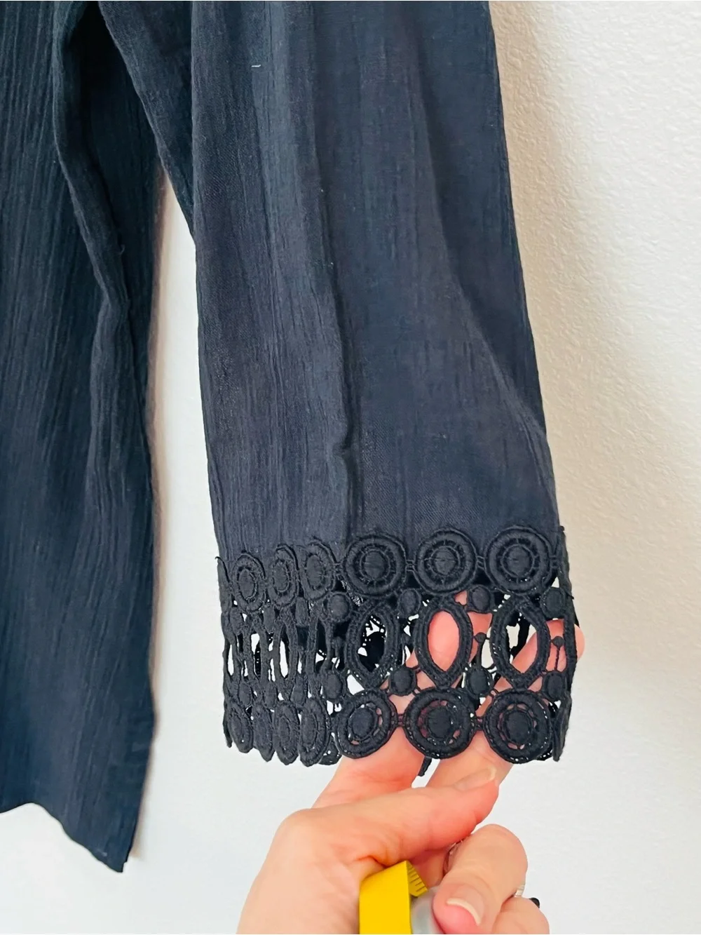 La Blanca Black Lace Swimsuit Coverup
